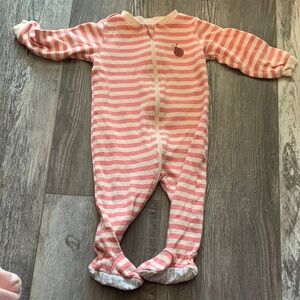 Pekkle Pink Striped Kids One Piece‎